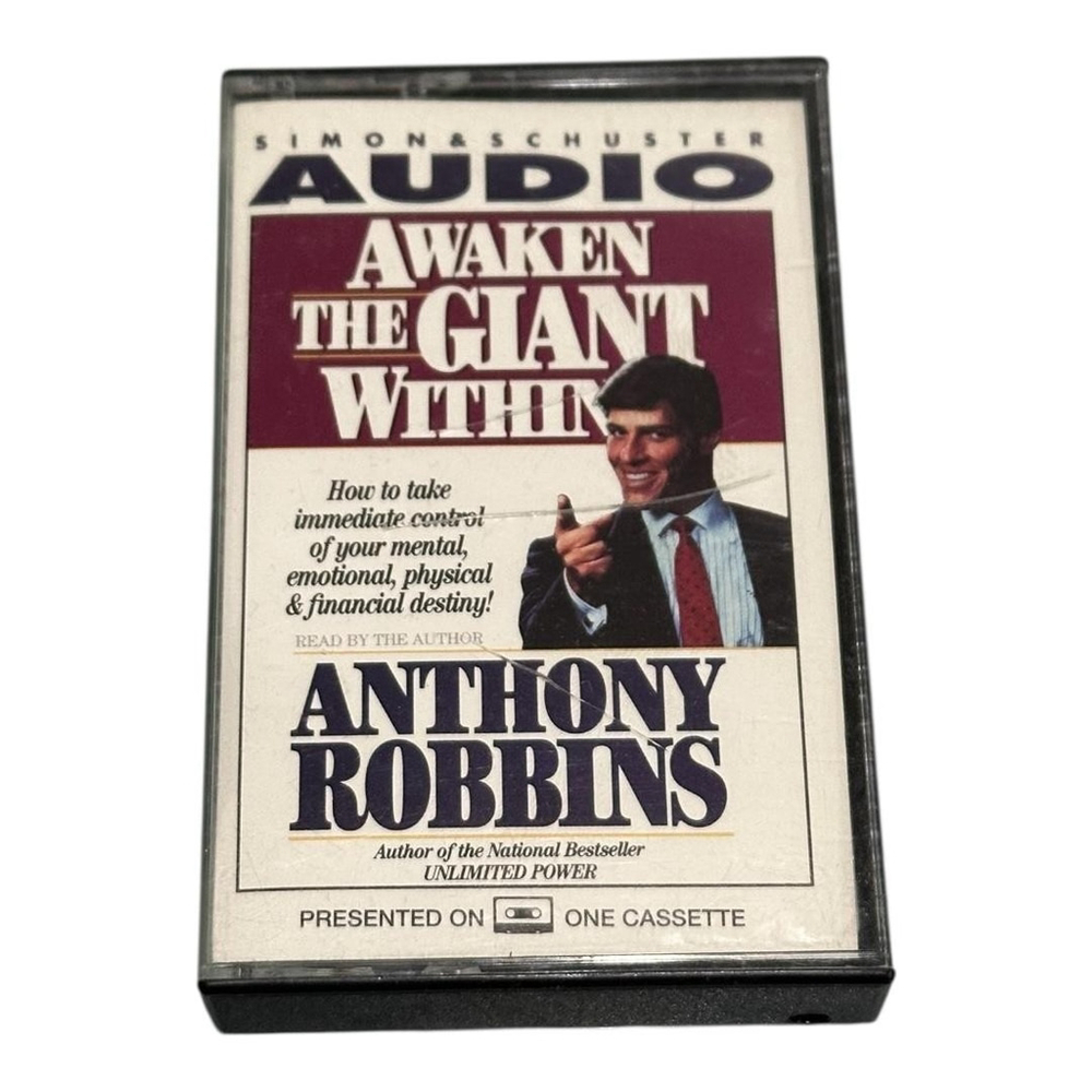 Vintage 1991 Awaken The Giant Within Audio Cassette Anthony Robbins Self Help